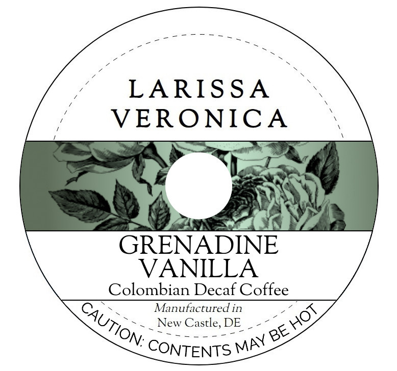 Grenadine Vanilla Colombian Decaf Coffee <BR>(Single Serve K-Cup Pods)