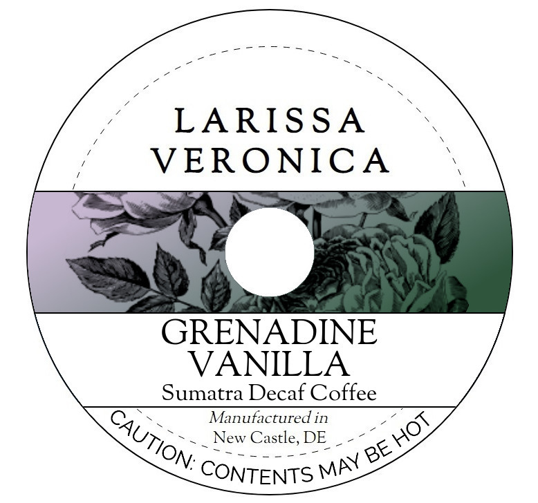 Grenadine Vanilla Sumatra Decaf Coffee <BR>(Single Serve K-Cup Pods)