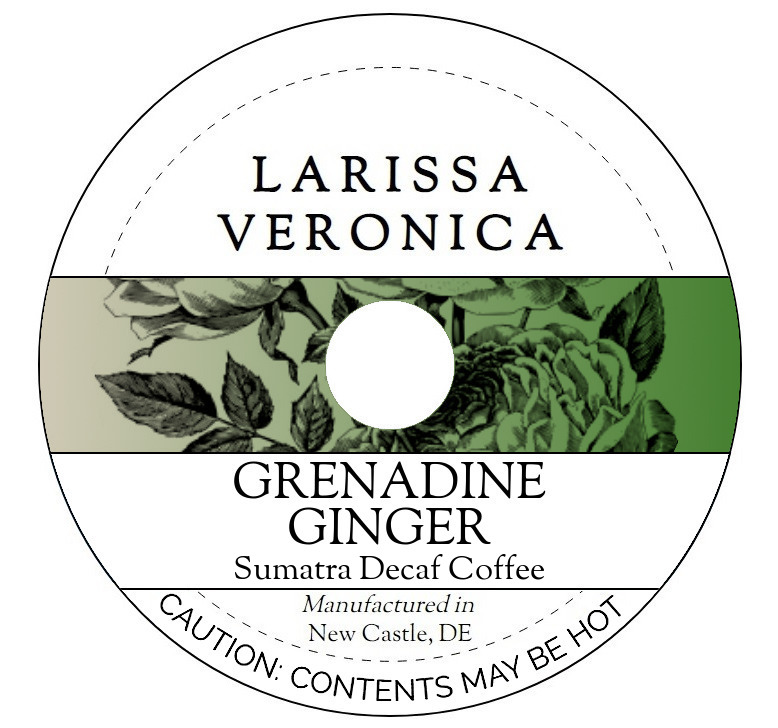 Grenadine Ginger Sumatra Decaf Coffee <BR>(Single Serve K-Cup Pods)