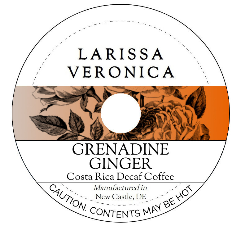 Grenadine Ginger Costa Rica Decaf Coffee <BR>(Single Serve K-Cup Pods)