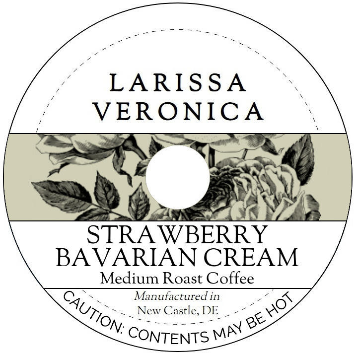 Strawberry Bavarian Cream Medium Roast Coffee <BR>(Single Serve K-Cup Pods)