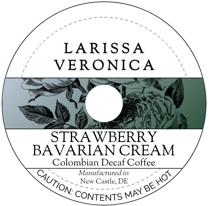 Strawberry Bavarian Cream Colombian Decaf Coffee <BR>(Single Serve K-Cup Pods)