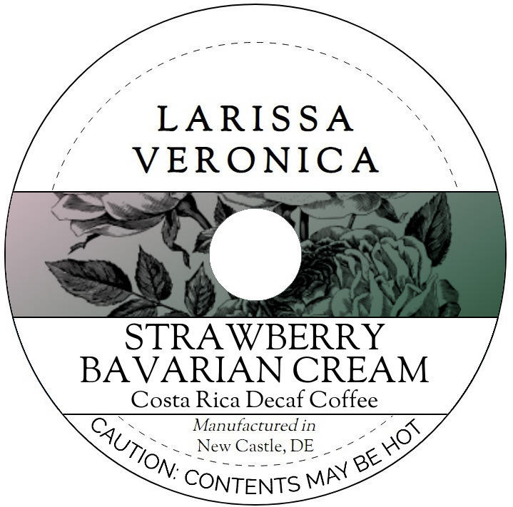 Strawberry Bavarian Cream Costa Rica Decaf Coffee <BR>(Single Serve K-Cup Pods)