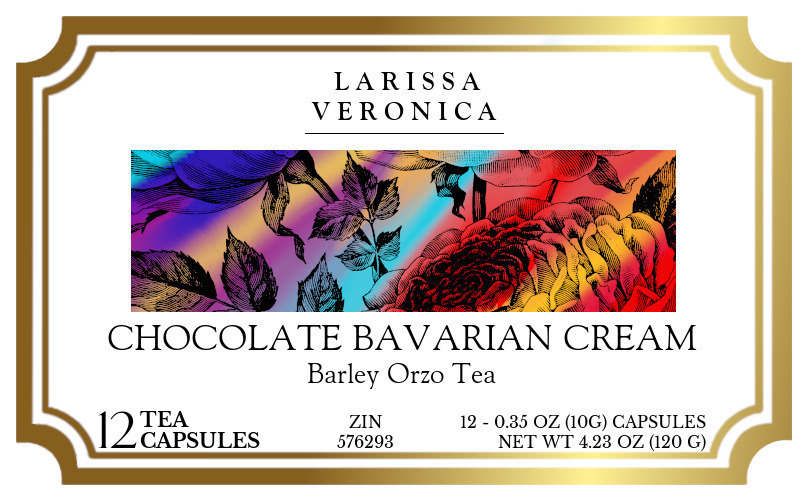 Chocolate Bavarian Cream Barley Orzo Tea <BR>(Single Serve K-Cup Pods) - Label