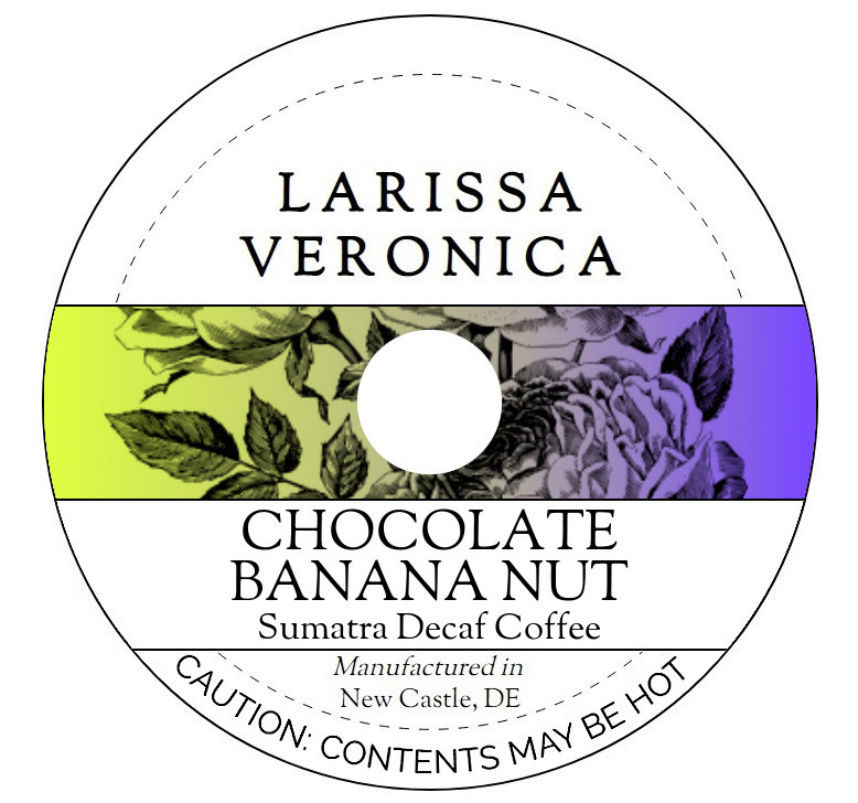 Chocolate Banana Nut Sumatra Decaf Coffee <BR>(Single Serve K-Cup Pods)