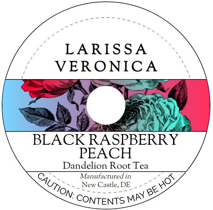 Black Raspberry Peach Dandelion Root Tea <BR>(Single Serve K-Cup Pods)