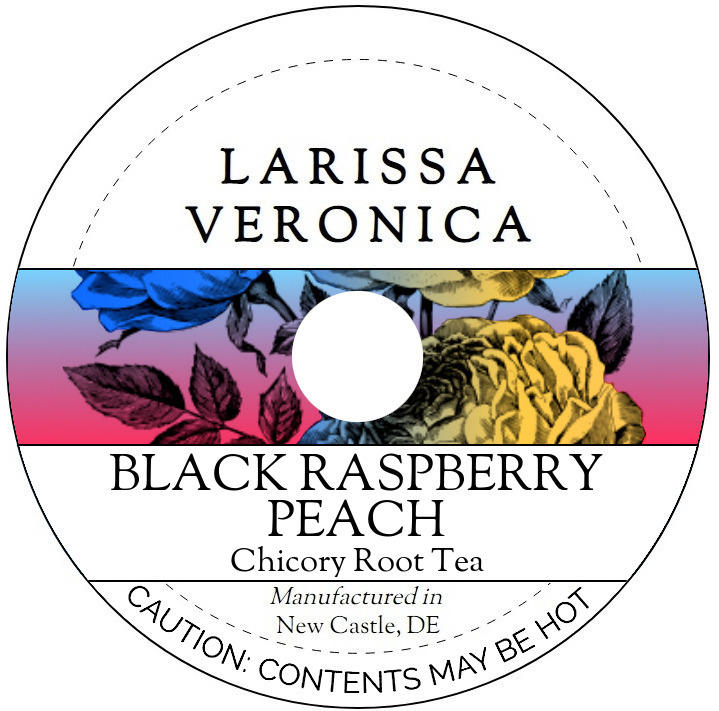 Black Raspberry Peach Chicory Root Tea <BR>(Single Serve K-Cup Pods)