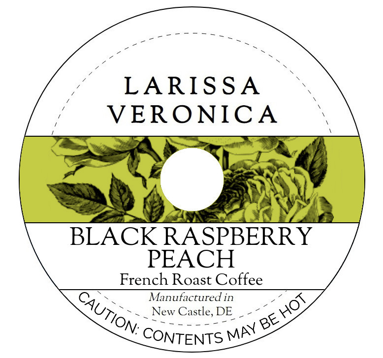 Black Raspberry Peach French Roast Coffee <BR>(Single Serve K-Cup Pods)