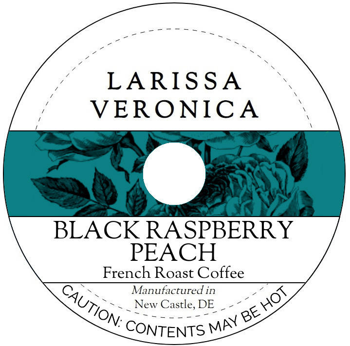 Black Raspberry Peach French Roast Coffee <BR>(Single Serve K-Cup Pods)