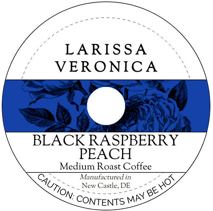 Black Raspberry Peach Medium Roast Coffee <BR>(Single Serve K-Cup Pods)