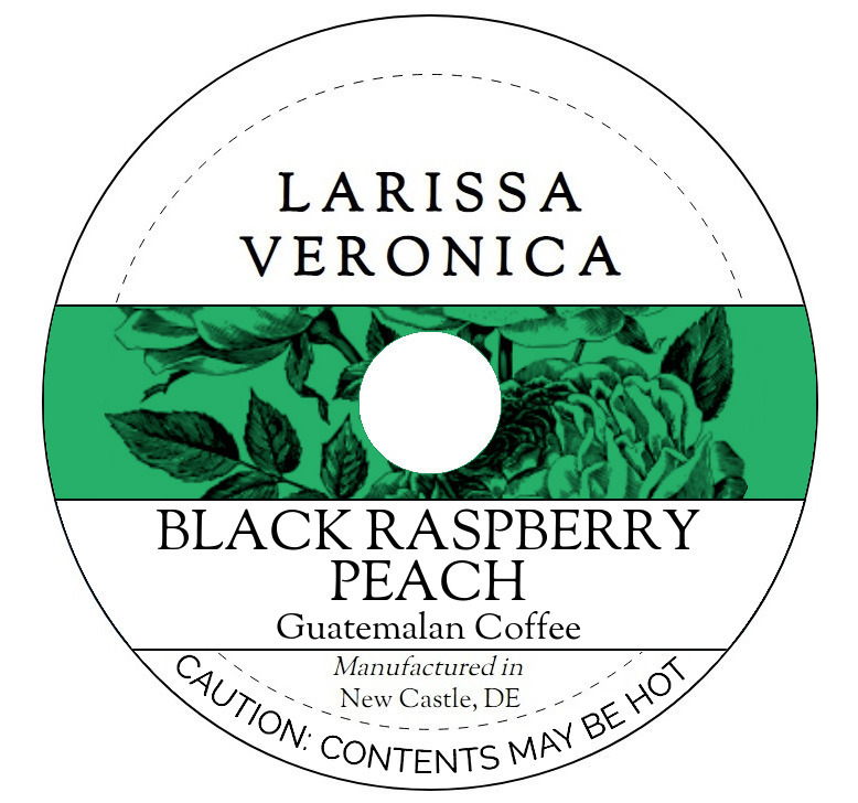 Black Raspberry Peach Guatemalan Coffee <BR>(Single Serve K-Cup Pods)