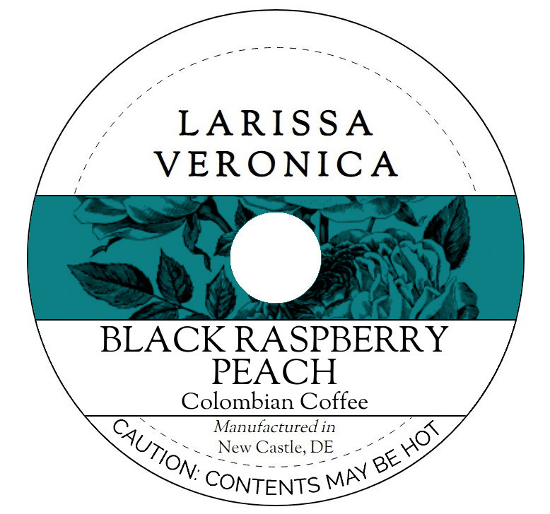 Black Raspberry Peach Colombian Coffee <BR>(Single Serve K-Cup Pods)