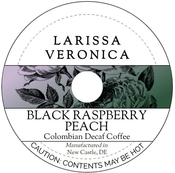 Black Raspberry Peach Colombian Decaf Coffee <BR>(Single Serve K-Cup Pods)