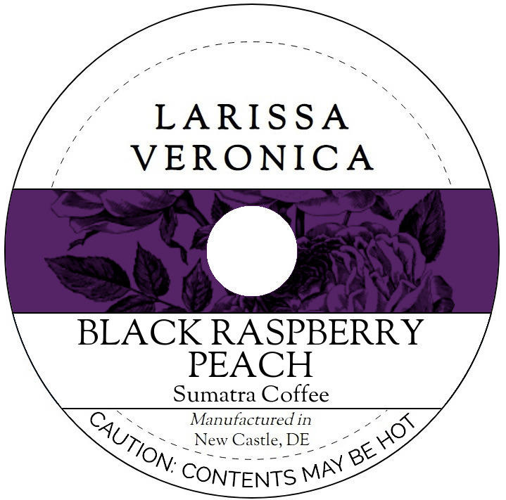 Black Raspberry Peach Sumatra Coffee <BR>(Single Serve K-Cup Pods)