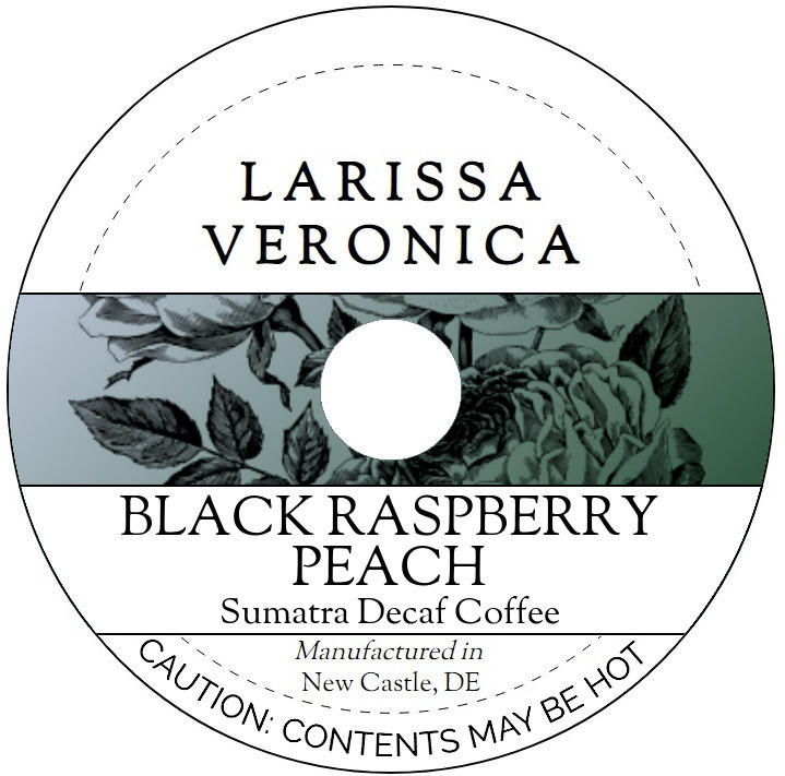 Black Raspberry Peach Sumatra Decaf Coffee <BR>(Single Serve K-Cup Pods)