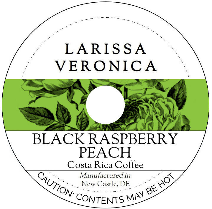 Black Raspberry Peach Costa Rica Coffee <BR>(Single Serve K-Cup Pods)