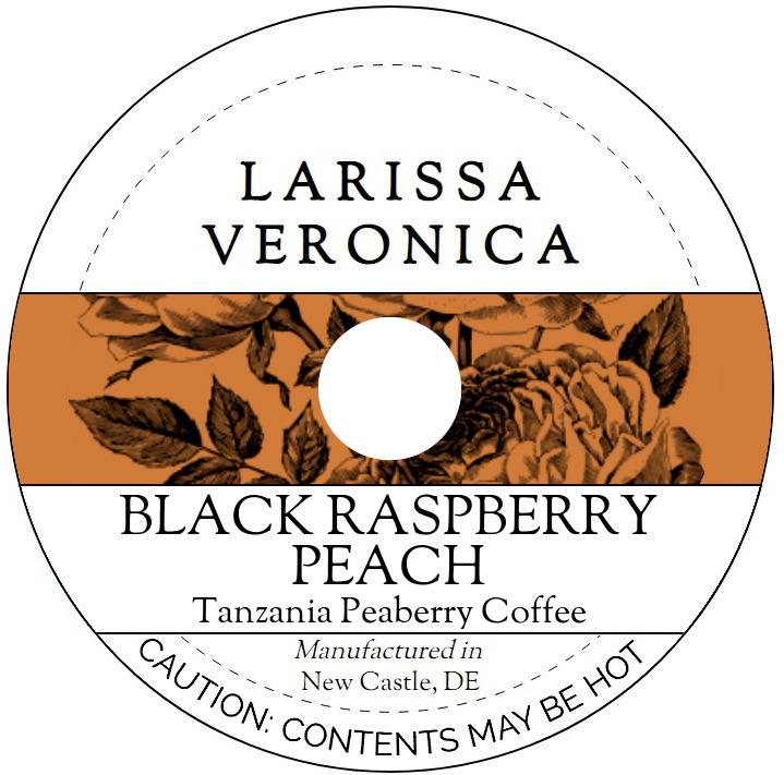 Black Raspberry Peach Tanzania Peaberry Coffee <BR>(Single Serve K-Cup Pods)