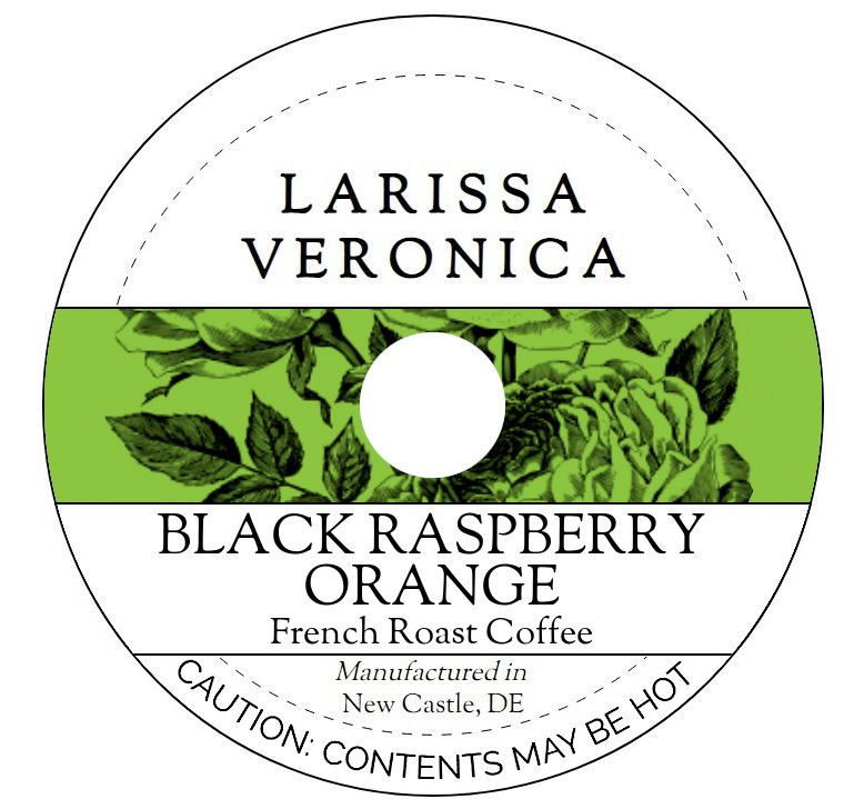 Black Raspberry Orange French Roast Coffee <BR>(Single Serve K-Cup Pods)