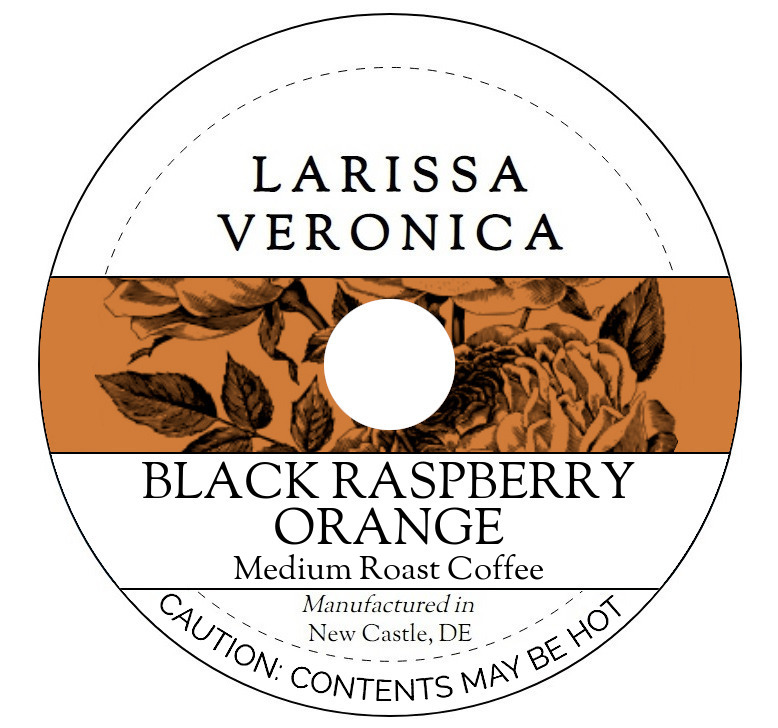 Black Raspberry Orange Medium Roast Coffee <BR>(Single Serve K-Cup Pods)