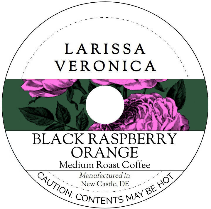 Black Raspberry Orange Medium Roast Coffee <BR>(Single Serve K-Cup Pods)