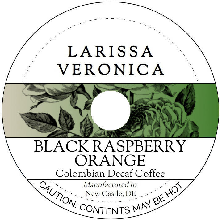 Black Raspberry Orange Colombian Decaf Coffee <BR>(Single Serve K-Cup Pods)
