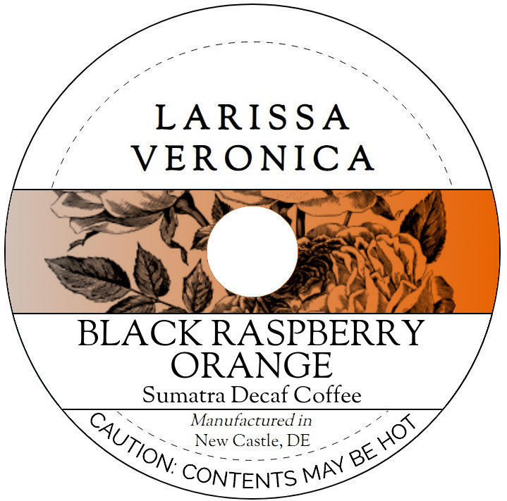 Black Raspberry Orange Sumatra Decaf Coffee <BR>(Single Serve K-Cup Pods)