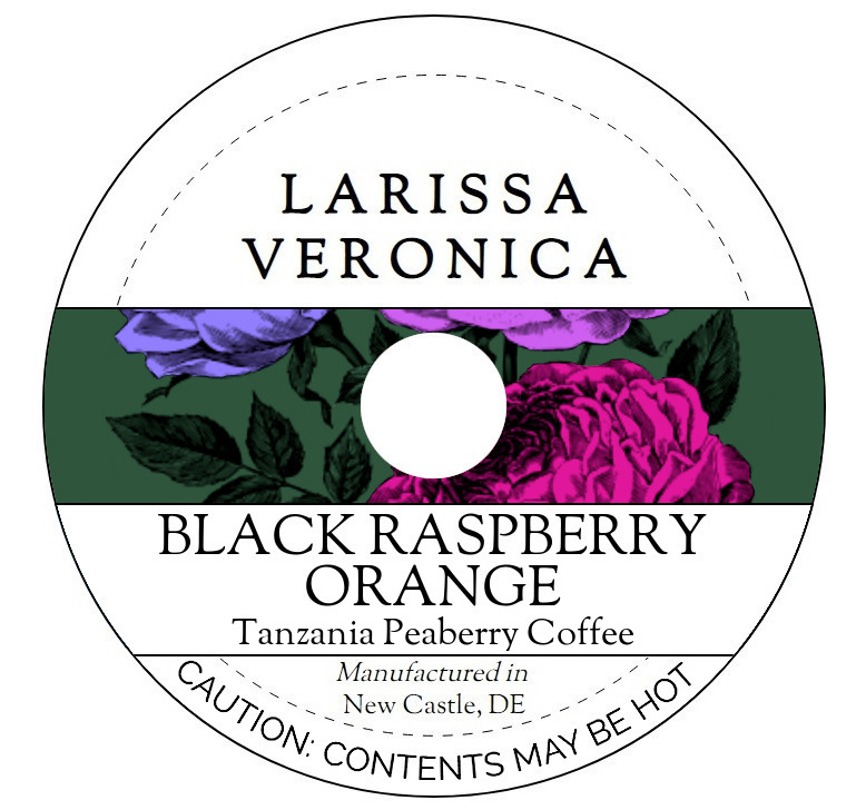 Black Raspberry Orange Tanzania Peaberry Coffee <BR>(Single Serve K-Cup Pods)