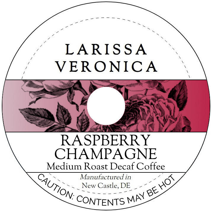 Raspberry Champagne Medium Roast Decaf Coffee <BR>(Single Serve K-Cup Pods)