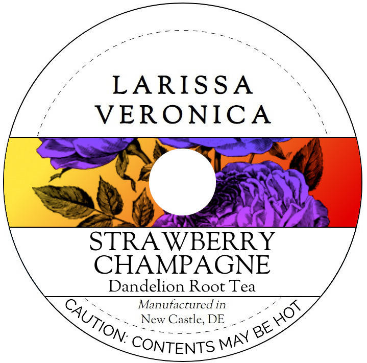 Strawberry Champagne Dandelion Root Tea <BR>(Single Serve K-Cup Pods)