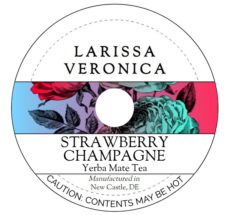 Strawberry Champagne Yerba Mate Tea <BR>(Single Serve K-Cup Pods)