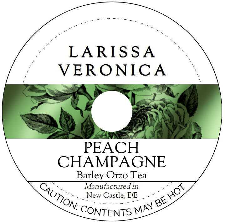 Peach Champagne Barley Orzo Tea <BR>(Single Serve K-Cup Pods)