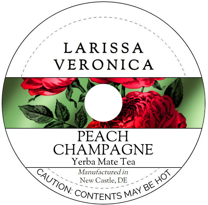 Peach Champagne Yerba Mate Tea <BR>(Single Serve K-Cup Pods)