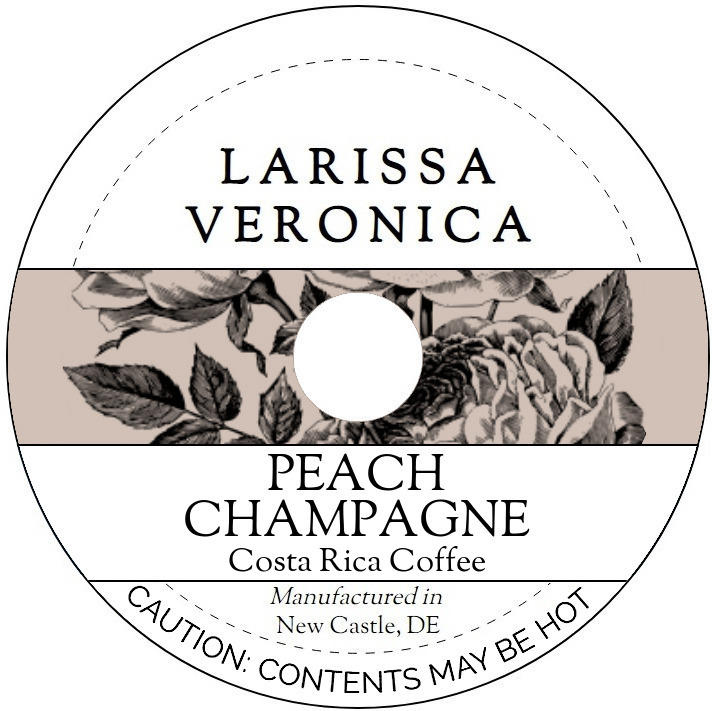 Peach Champagne Costa Rica Coffee <BR>(Single Serve K-Cup Pods)