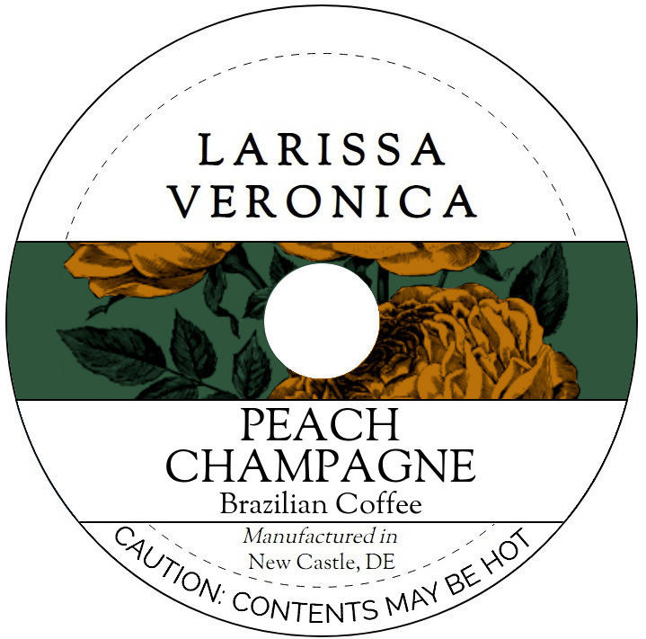 Peach Champagne Brazilian Coffee <BR>(Single Serve K-Cup Pods)