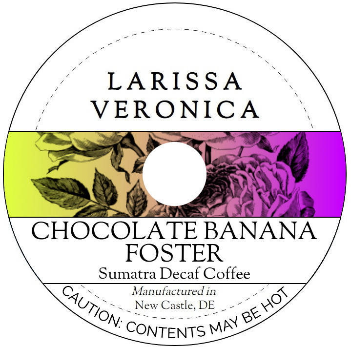 Chocolate Banana Foster Sumatra Decaf Coffee <BR>(Single Serve K-Cup Pods)