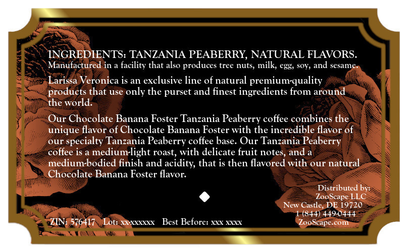 Chocolate Banana Foster Tanzania Peaberry Coffee <BR>(Single Serve K-Cup Pods)