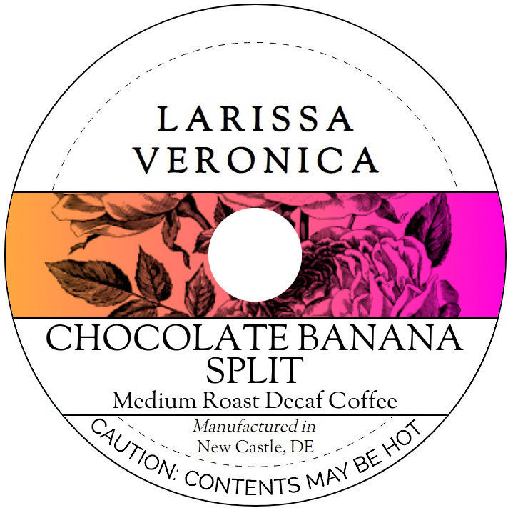 Chocolate Banana Split Medium Roast Decaf Coffee <BR>(Single Serve K-Cup Pods)