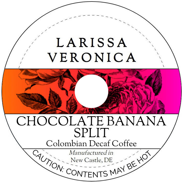 Chocolate Banana Split Colombian Decaf Coffee <BR>(Single Serve K-Cup Pods)