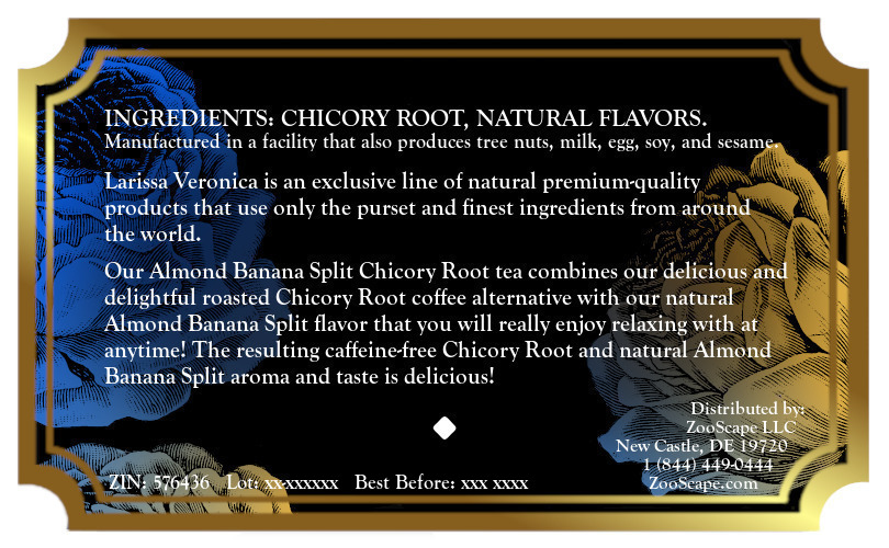 Almond Banana Split Chicory Root Tea <BR>(Single Serve K-Cup Pods)