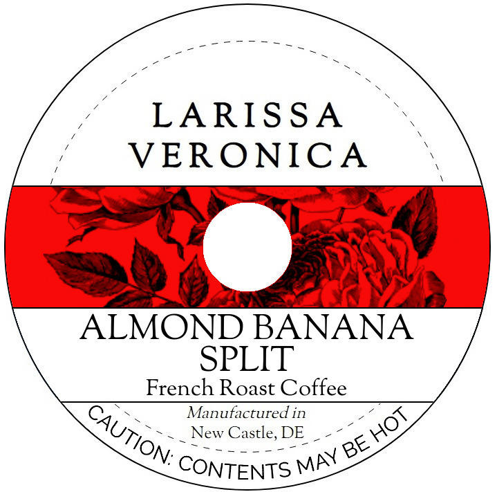 Almond Banana Split French Roast Coffee <BR>(Single Serve K-Cup Pods)