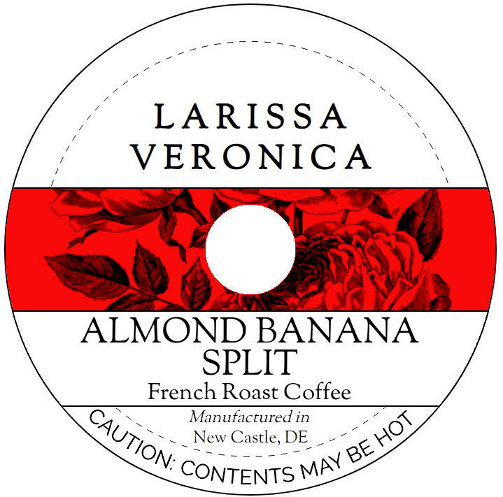 Almond Banana Split French Roast Coffee <BR>(Single Serve K-Cup Pods)