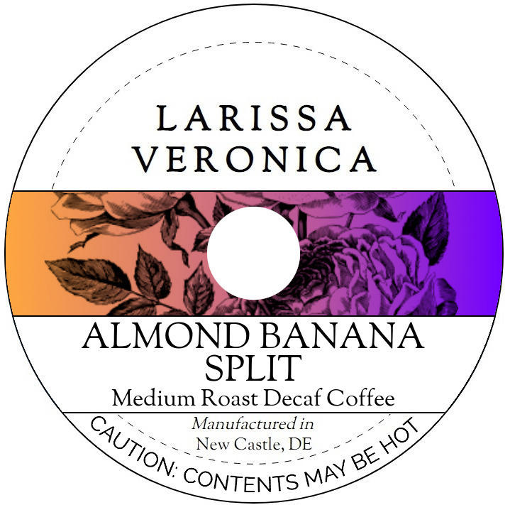 Almond Banana Split Medium Roast Decaf Coffee <BR>(Single Serve K-Cup Pods)