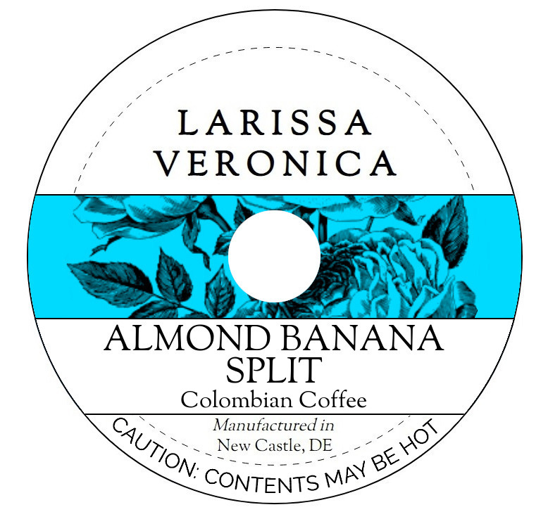 Almond Banana Split Colombian Coffee <BR>(Single Serve K-Cup Pods)