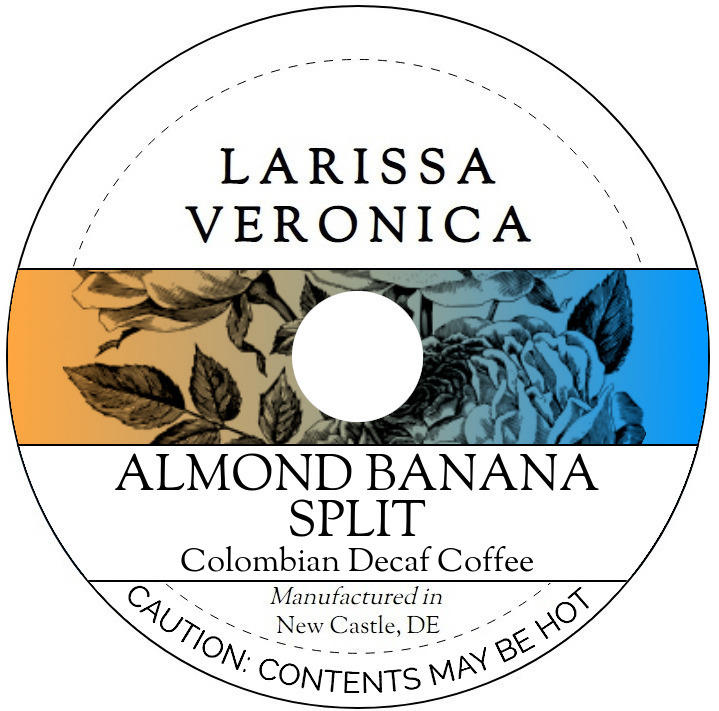 Almond Banana Split Colombian Decaf Coffee <BR>(Single Serve K-Cup Pods)