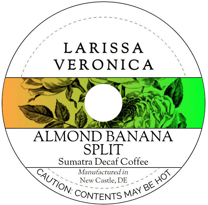 Almond Banana Split Sumatra Decaf Coffee <BR>(Single Serve K-Cup Pods)