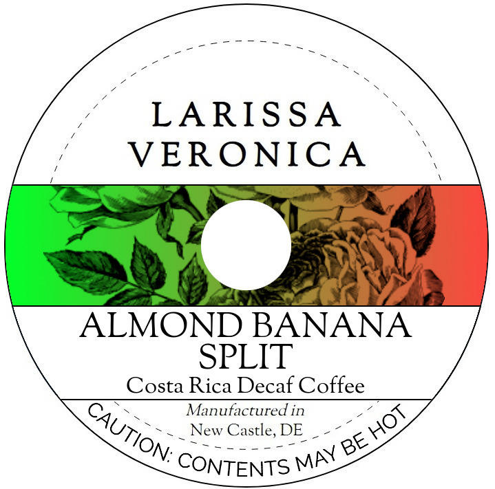 Almond Banana Split Costa Rica Decaf Coffee <BR>(Single Serve K-Cup Pods)