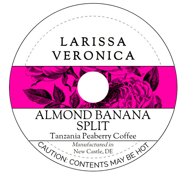 Almond Banana Split Tanzania Peaberry Coffee <BR>(Single Serve K-Cup Pods)