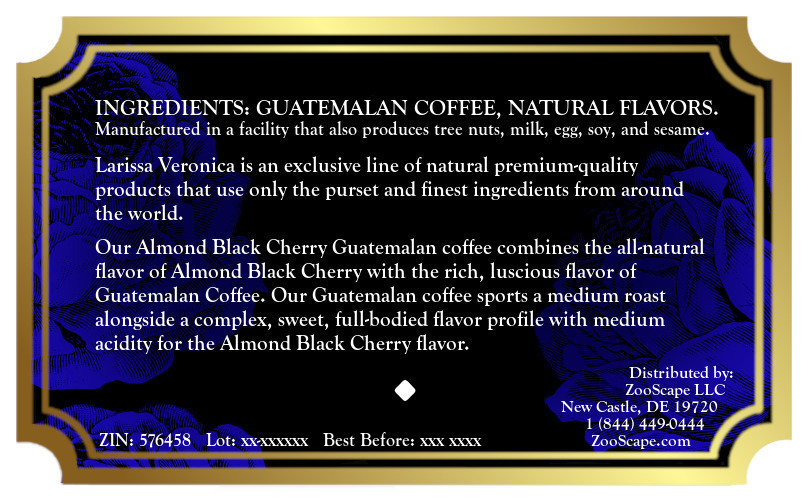 Almond Black Cherry Guatemalan Coffee <BR>(Single Serve K-Cup Pods)