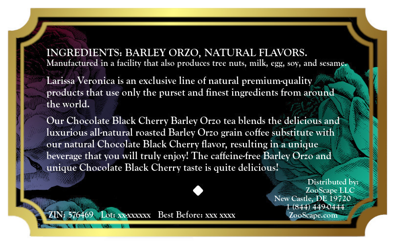 Chocolate Black Cherry Barley Orzo Tea <BR>(Single Serve K-Cup Pods)