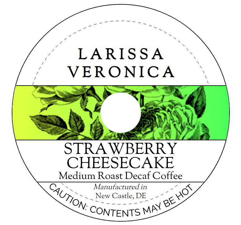 Strawberry Cheesecake Medium Roast Decaf Coffee <BR>(Single Serve K-Cup Pods)